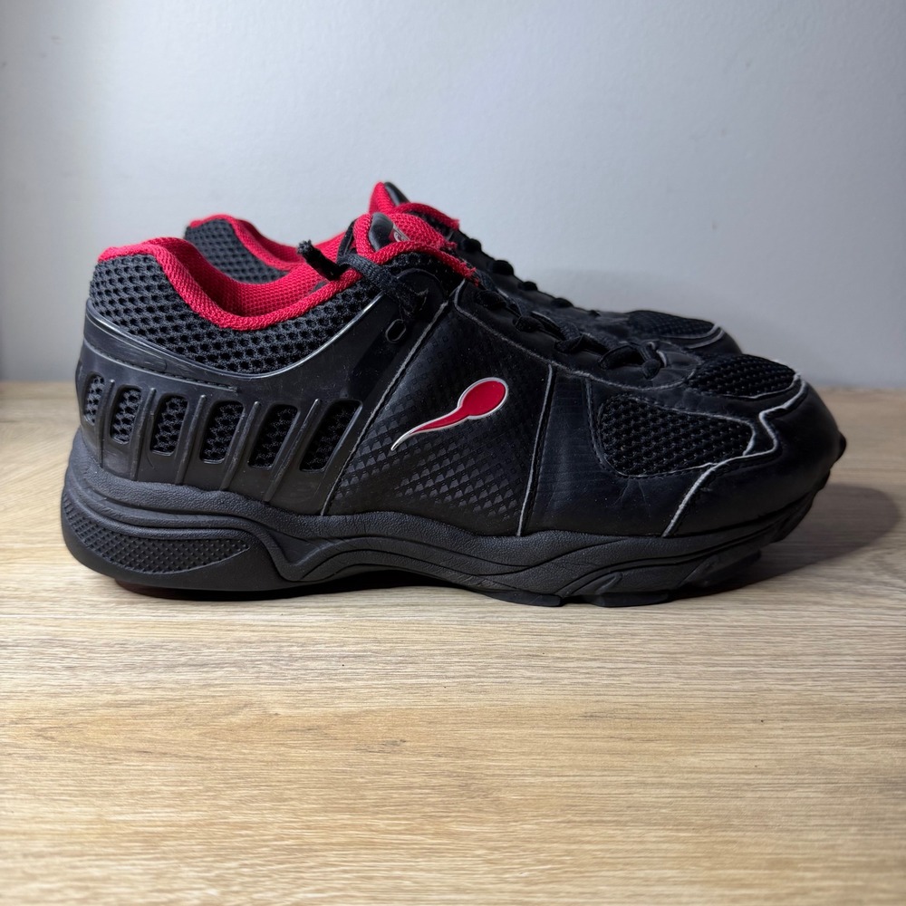 Gravity Defyer G-Defy Mighty Walk Men 9.5 Black Red Running Walking Shoe Comfort